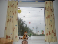 Kinderzimmervorhänge mit Bären-Motiv